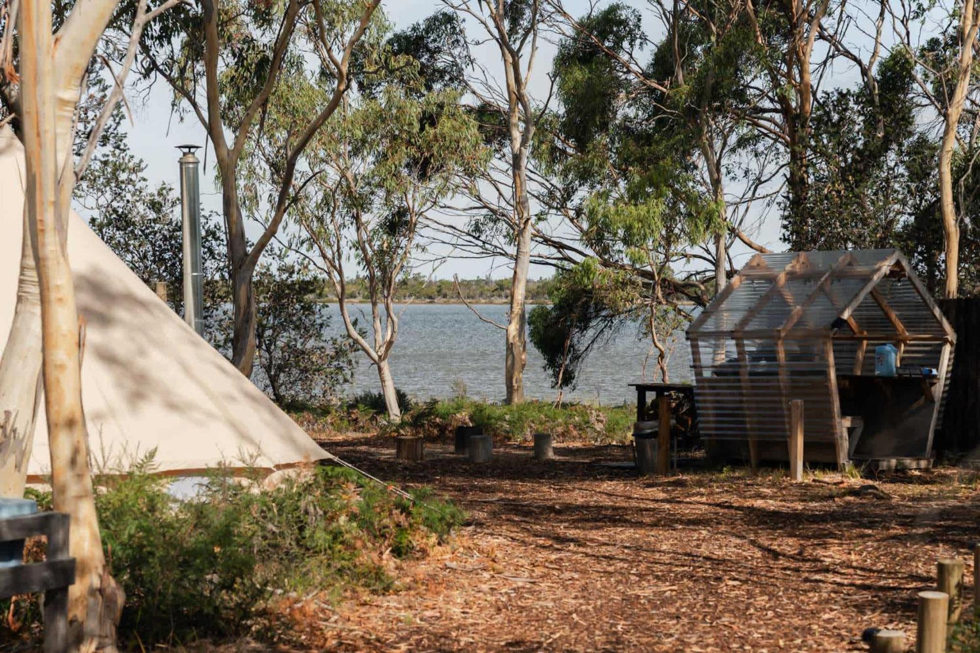 מלון קולאס ביי Numie - Freycinet Peninsula - Glamping - Heated - Waterfront מראה חיצוני תמונה